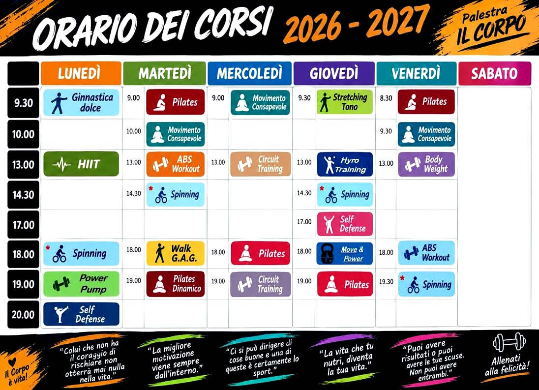 Orario Corsi 2026-27